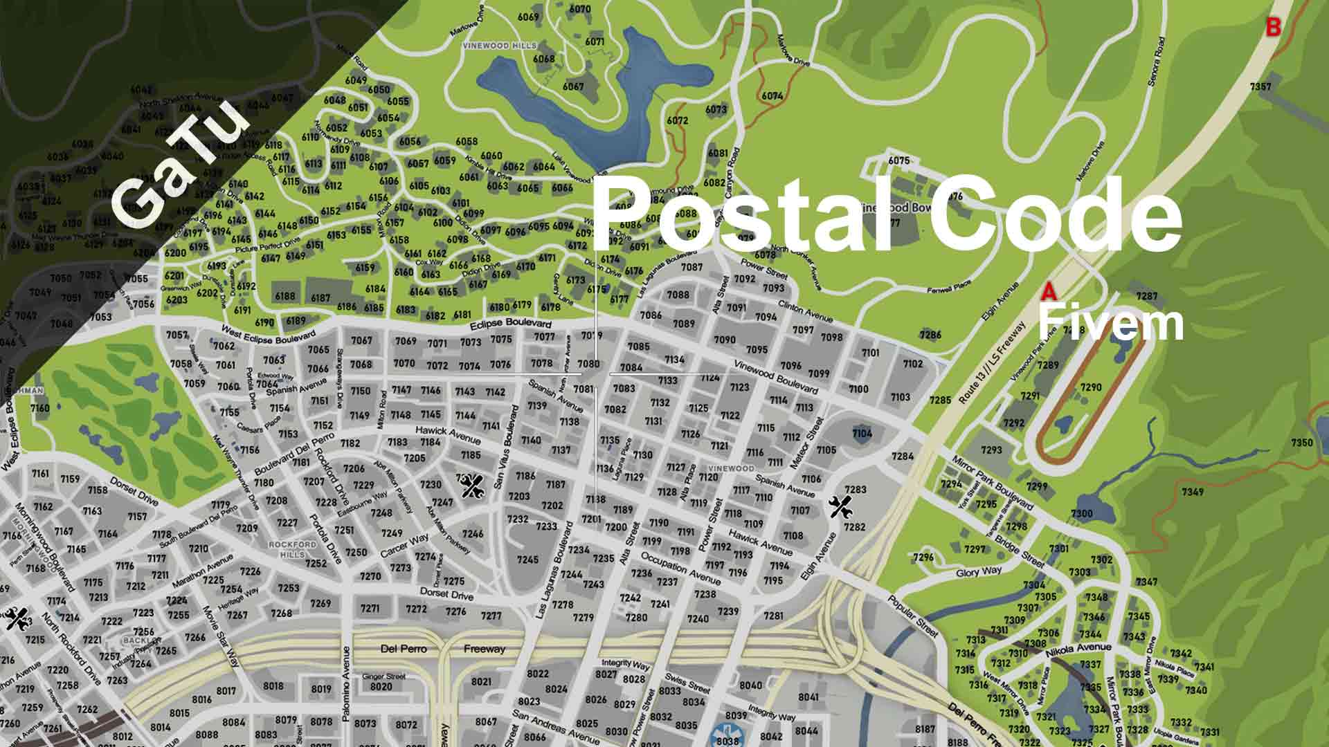 fivem postal code map download